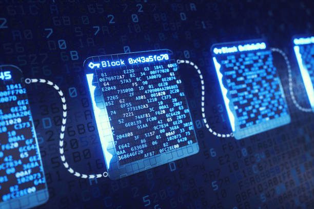 Student working on decentralized application development during blockchain training